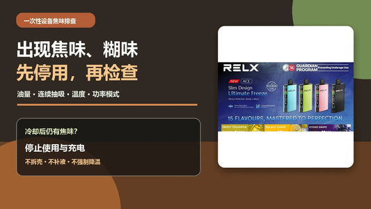 一次性电子烟焦味排查封面，配悦刻 ACE 30000真实商品图