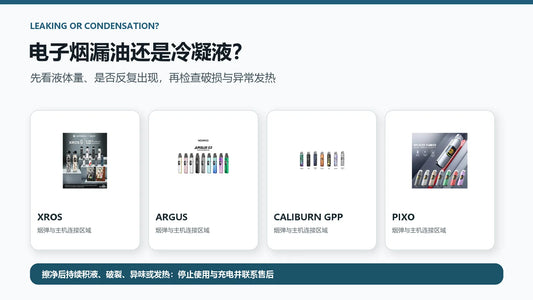 电子烟漏油与冷凝液判断和安全处理指南