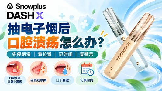 抽电子烟后口腔溃疡的位置、刺激、时间和警示判断