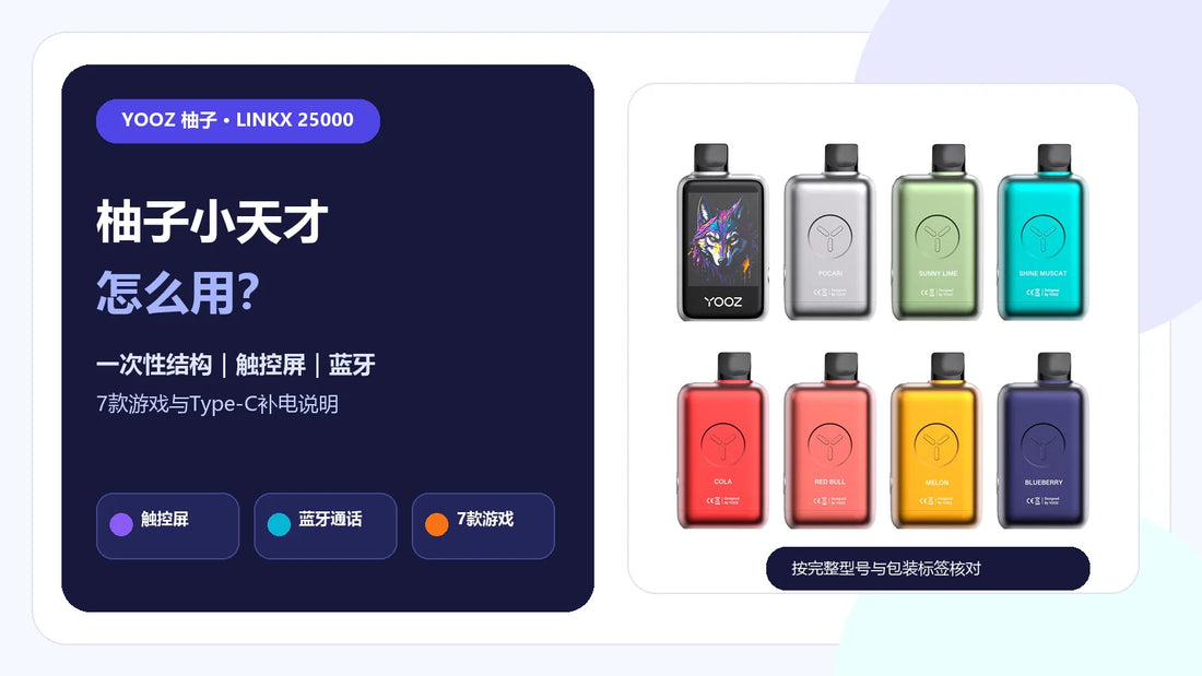 柚子小天才 YOOZ LINKX 25000 触控屏、蓝牙与游戏说明封面