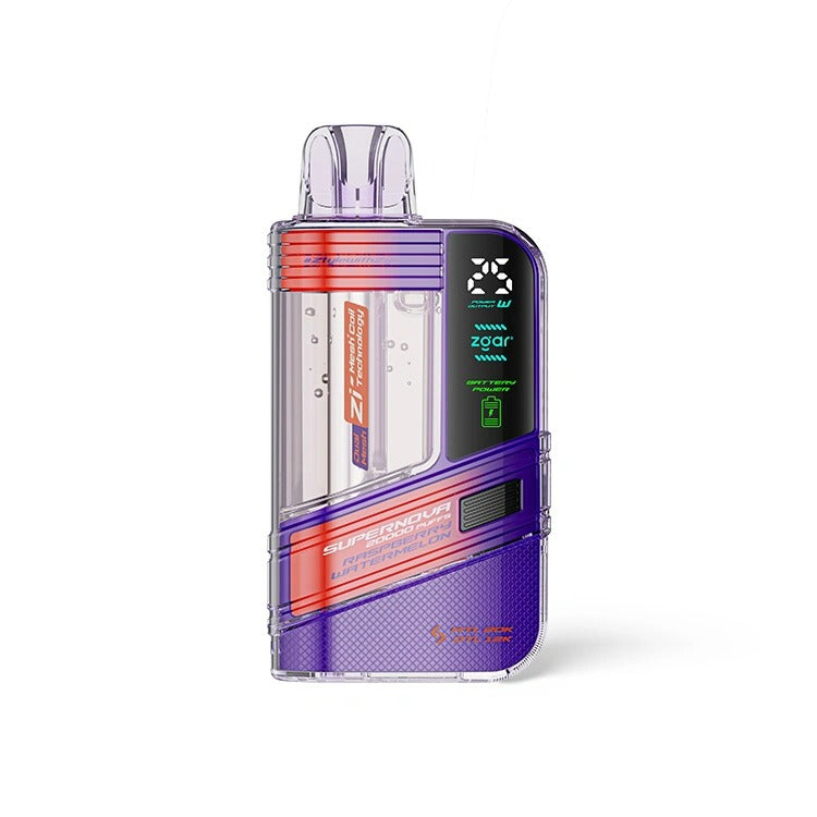 正品冰熊一次性20000口Zgar Supernova，可调火力烟阻/LED显示屏