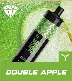 正品柚子水烟YOOZ SHISHA 14000口 DTL水晶炫彩钻石切割工艺大烟雾肺吸模式油量电量显示一次性电子烟-多口味可选