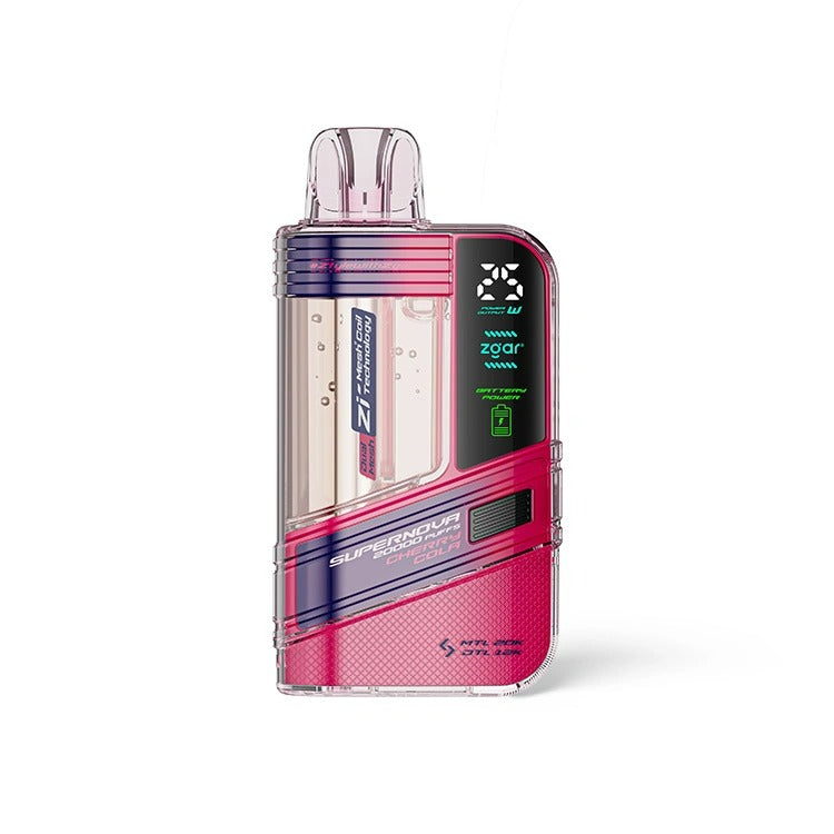 正品冰熊一次性20000口Zgar Supernova，可调火力烟阻/LED显示屏