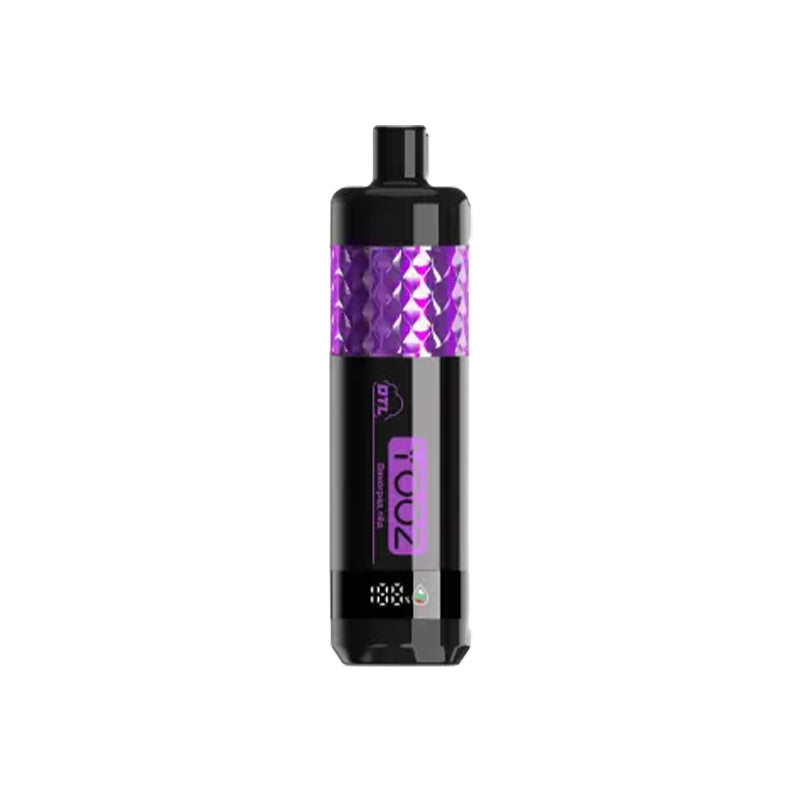 正品柚子水烟YOOZ SHISHA 14000口 DTL水晶炫彩钻石切割工艺大烟雾肺吸模式油量电量显示一次性电子烟-多口味可选