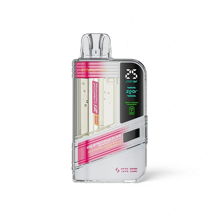 正品冰熊一次性20000口Zgar Supernova，可调火力烟阻/LED显示屏